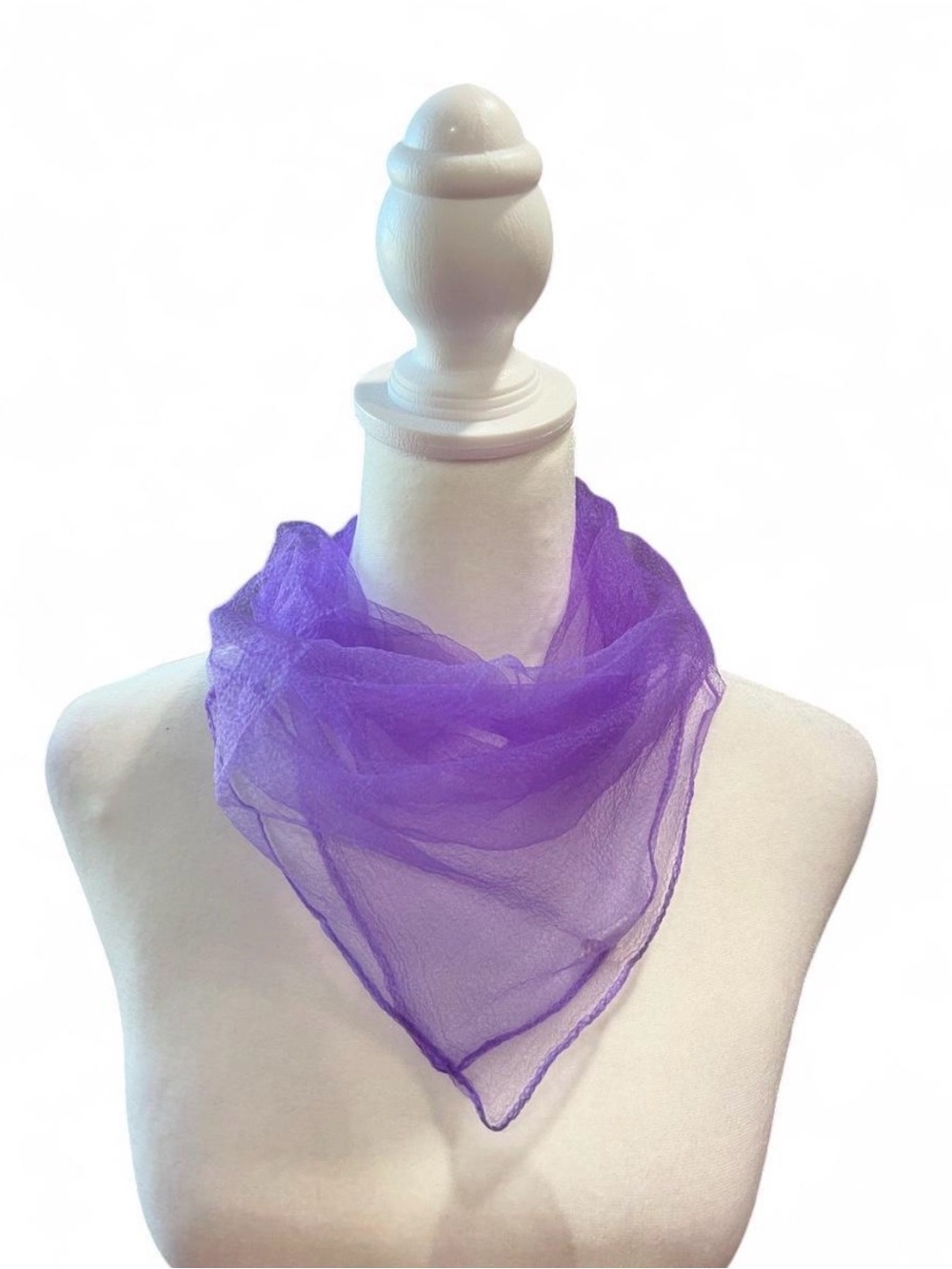 Lightweight Purple Sheer Neck Scarf - Women Accessories